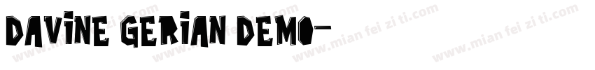 Davine Gerian Demo字体转换
